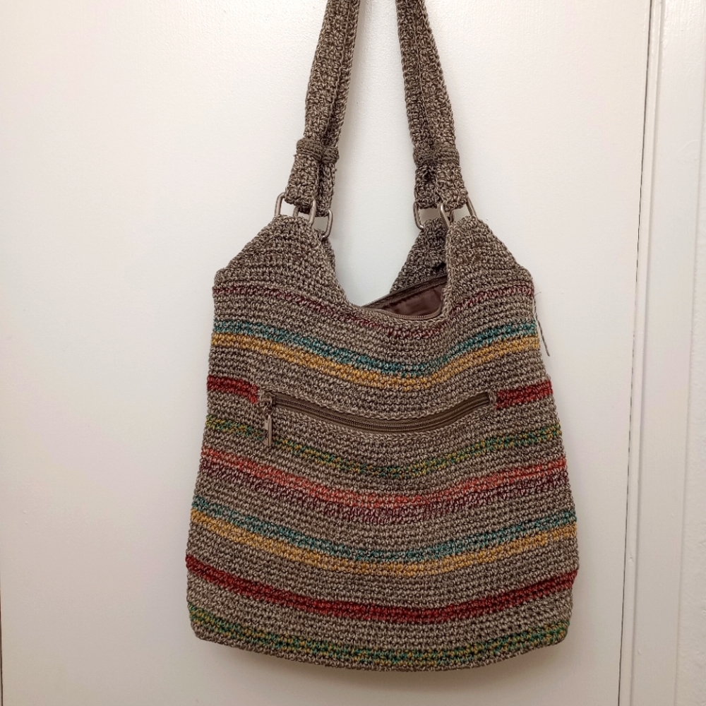 The Sak multicolored crocheted purse